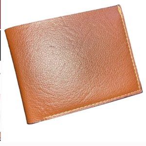 Faux Leather Minimalist Medium Brown Multi Card Men’s Wallet